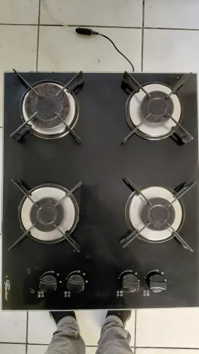 Fogao cooktop usado funcionando em bom eatado