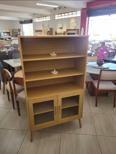 Estante 100% mdf carvalho rose