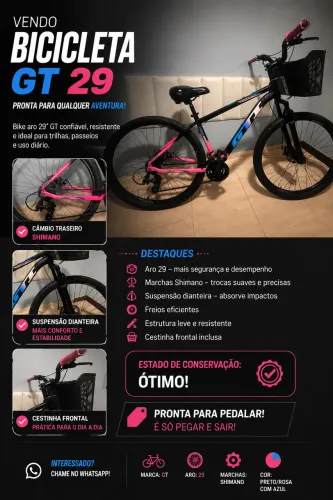 BICICLETA GT ARO 29 À VENDA!