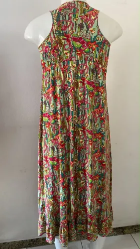 Vestido longo TAM 46/48/50/54/60 malha grossa algodão