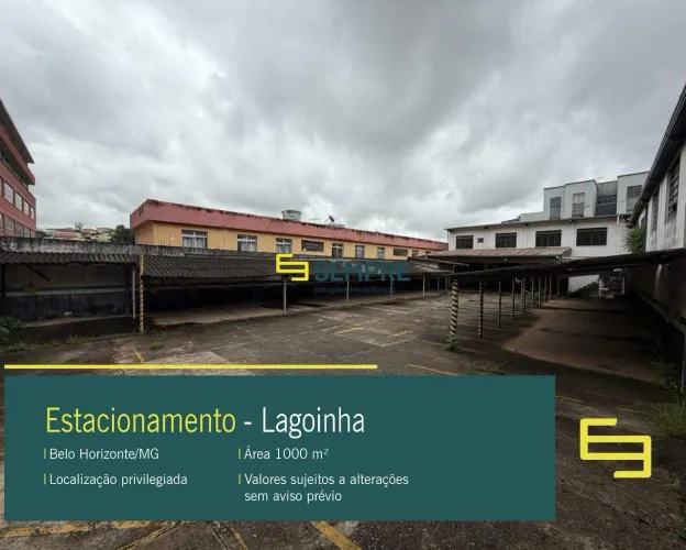 Estacionamento disponível para alugar no bairro Lagoinha em Belo Horizonte MG.