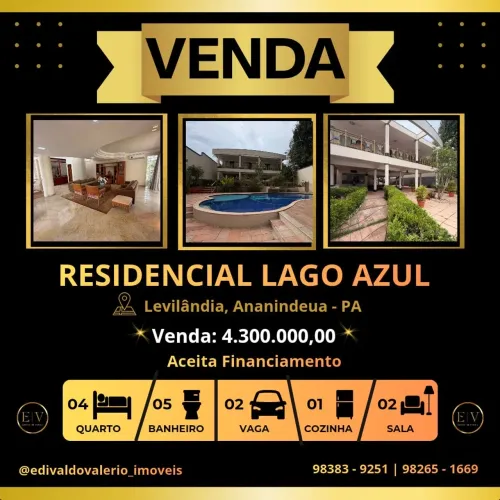 Casa em condomínio fechado Lago Azul