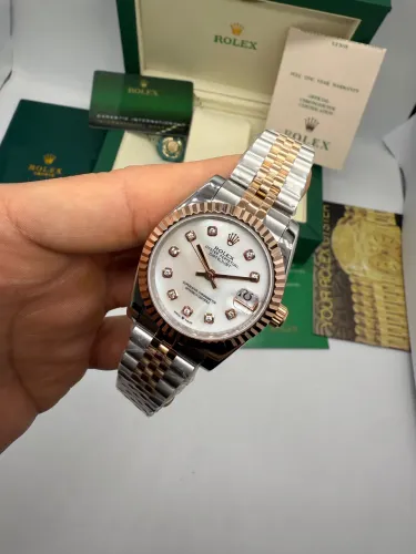 Rolex Datejust 31mm Feminino com diamantes