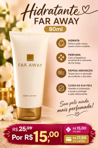 Hidratante corporal far away 80ml