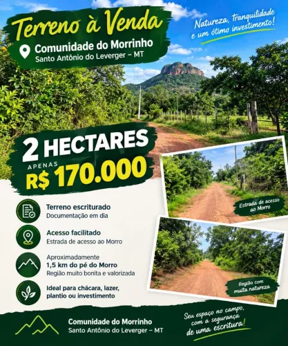 Chacara escriturada a poucos minutos de Cuiabá-MT 