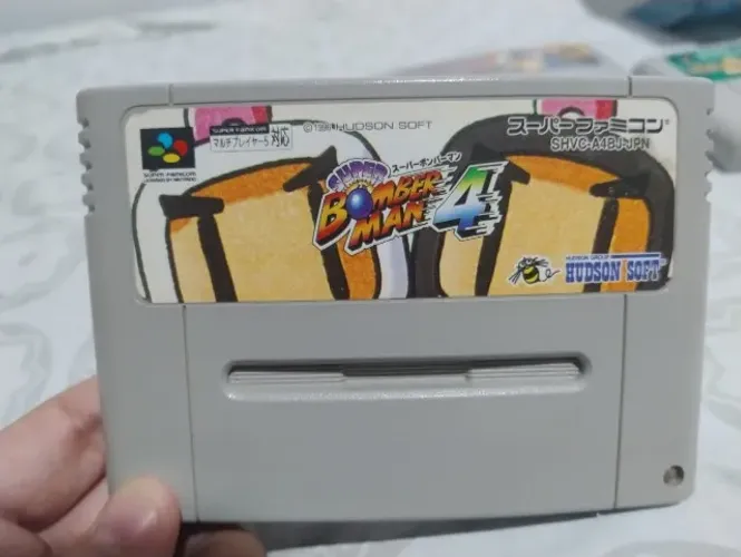 Super Famicom (Nintendo) - Fita original - Super Bomberman 4