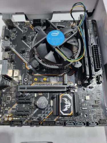 Kit Placa Mãe ASUS TUF H310M-PLUS GAMING/Processador I5-9600K/ 8GB DDR4 HYPERX