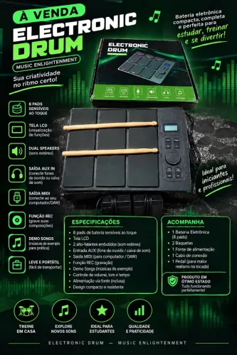 Bateria electronic drum 