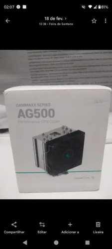 Air Cooler Deep Cool GameMaxx AG500