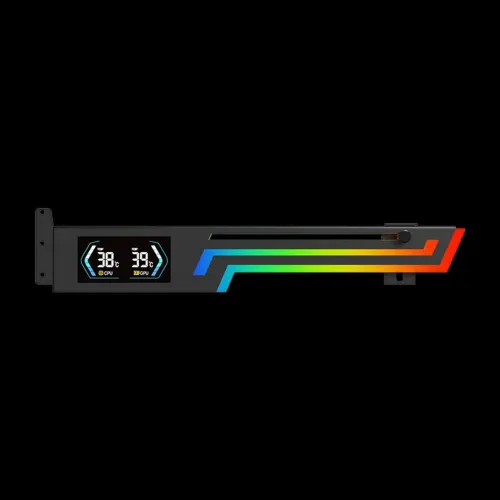 Z-X6 suporte de Placa de Vídeo com monitoramento de Temperatura CPU e GPU