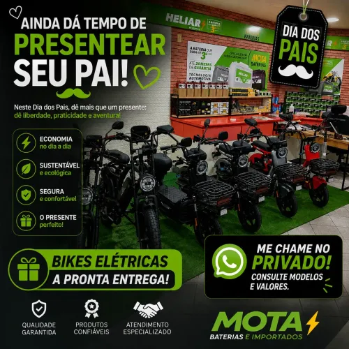 Bikes elétricas para presentear seu Pai nesse dia especial