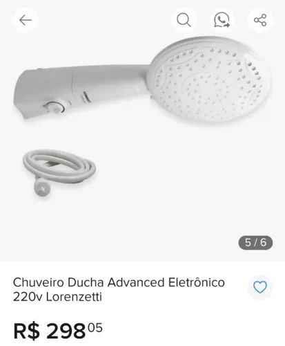 Chuveiro Lorenzetti 220v