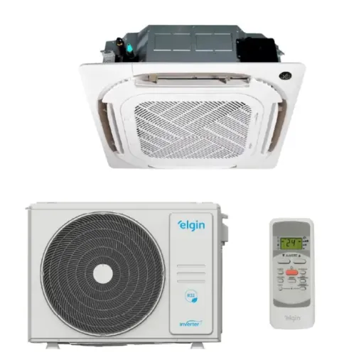AR CONDICIONADO SPLIT CASSETE 18.000 BTU ELGIN INVERTER Q/F - 220V