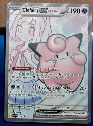 Carta pokémon- Clefairy Ex da Lílian (195/promo)