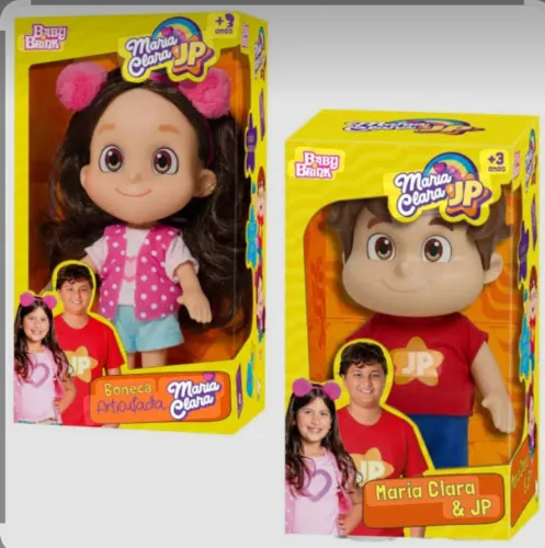 Bonecos novos Maria Clara e Jp
