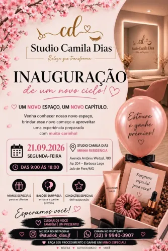 Procedimentos de Beleza - Studio Camila Dias | Juiz de Fora