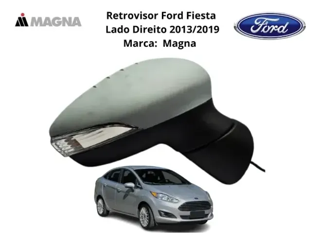 Retrovisor Ford New Fiesta Elétrico Com Pisca 2013/2019 Ld (Usado)