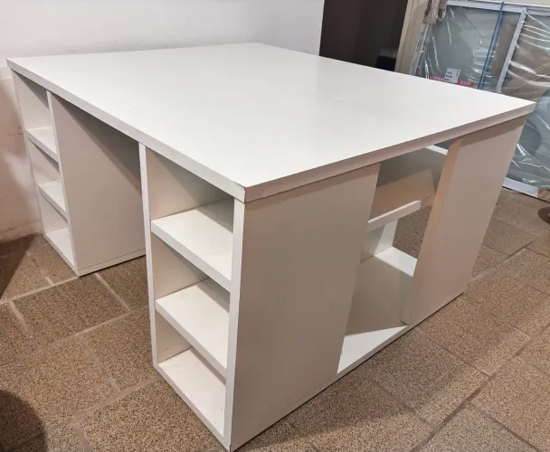 Mesa dupla de escritório branca - super linda e funcional