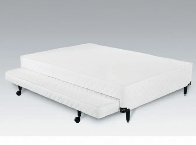 Cama casal box base e cama solteiro auxiliar /Parcelas de