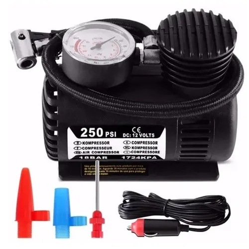 Compressor De Ar Mini Elétrico Portátil Multilaser Au601 12v