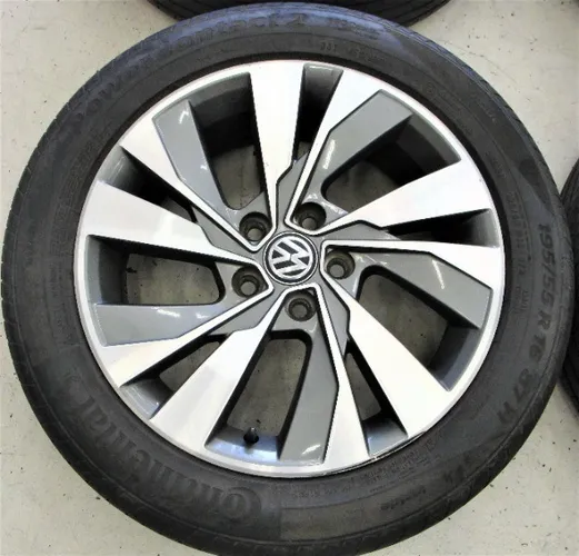 4 Rodas 16 Vw T-Cross cód 1111-036 c/ pneus Loja Hr Rodas Oficial