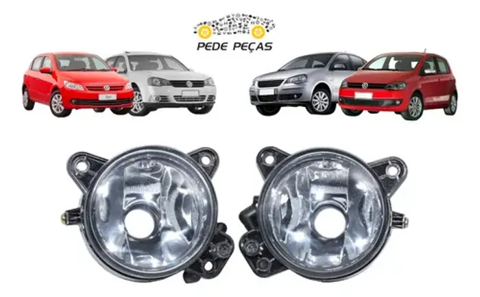 Par Farol Milha Gol Saveiro Voyage G5 Golf Polo Fox Spacefox