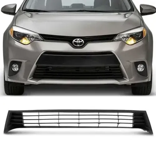 Grade Parachoque Toyota Corolla 2015 à 2017 - Central Preto - Fipparts