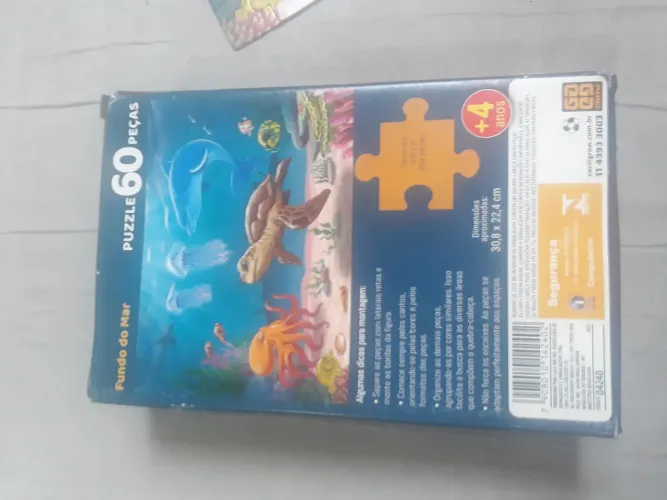 Quebra cabeça puzzle fundo do mar