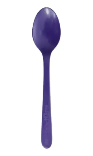 Promo! Colher Super Forte Acai e Sorvete longa roxa 16cm cx 500un