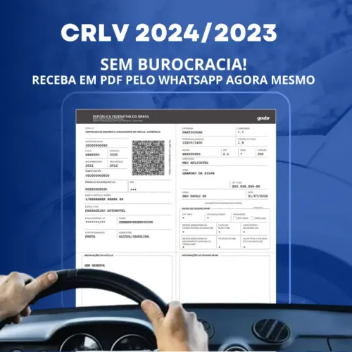Emissão de CRLV / Licenciamento 2024 /23 veicular
