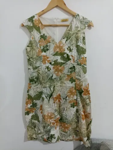 vestido tubinho estampado da moiselle