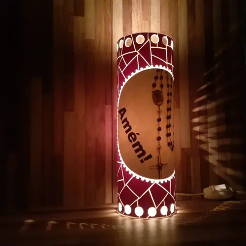 Luminária Religiosa PVC com lâmpada