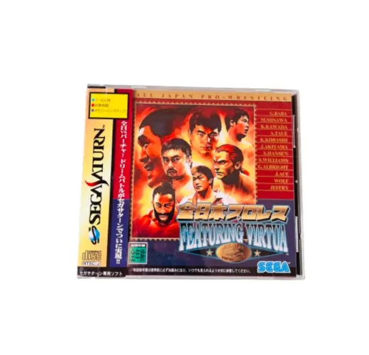 Jogo Sega Saturno Featuring Virtual Pro Wrestling Original Japonês 