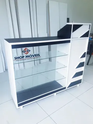 Balcão Caixa Vitrine 100% MDF,  personalizado 