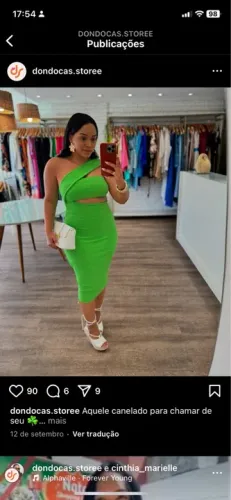 Vestido verde - um arraso!