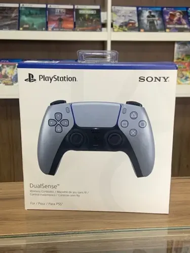 Controle Dualsense Sterling Silver PlayStation 5 Novo Loja Fisica