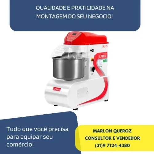 Amassadeira Espiral 15 KG G-Paniz Nova