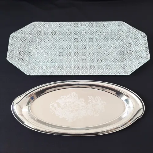 Kit 2 travessas longas.