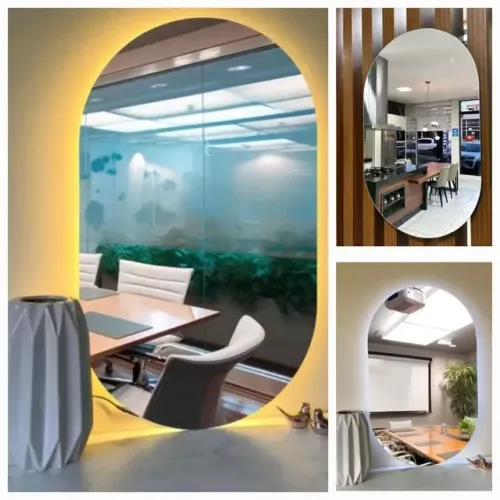 Espelho oval Com Led