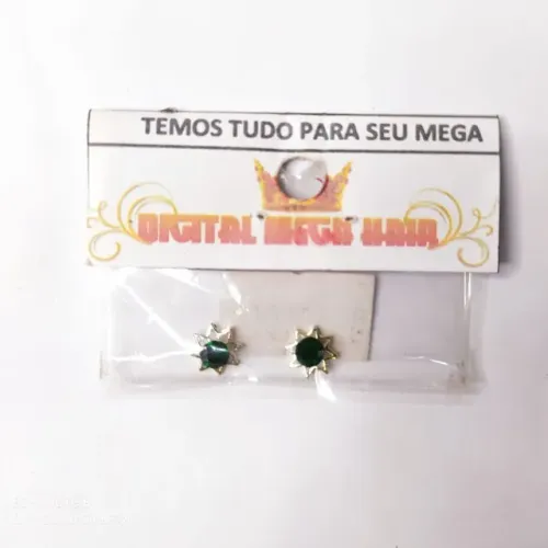 Joias De Unha Luxo Em Metal 3d - Cor ( Verde )