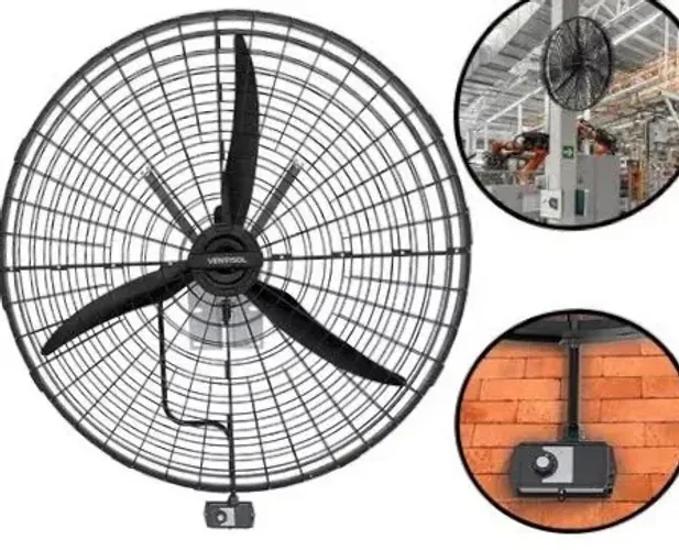 Ventilador Industrial de Parede 6 Pás 1,50m - Ventisol