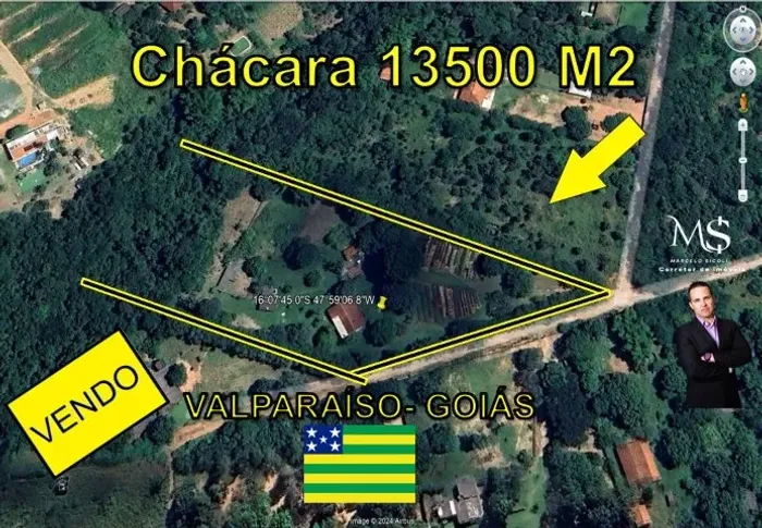 Chácara 13500 m2 - Valparaiso- Goiás -chácaras Ipanema