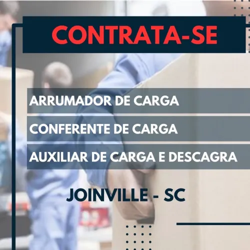 Vaga Ajudande de Carga, Conferente e Arrumador