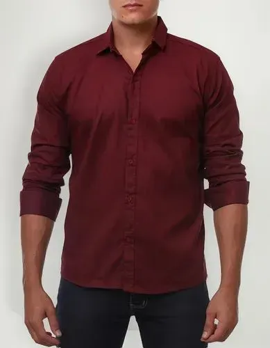 Camisa social vinho