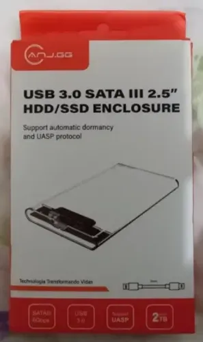 Transforme seu SSD ou HD de 2,5" em um veloz HD Externo USB3.0 - Gaveta para HD Externo