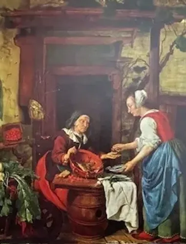 Quadro Decorativo An Old Woman Selling Fish