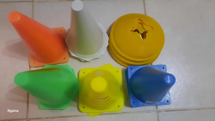 Cones de treinamento esportivo