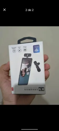 Microfone sem fio K9 para celular - Novo