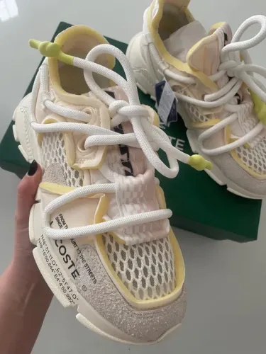 Tênis Lacoste Branco e Amarelo