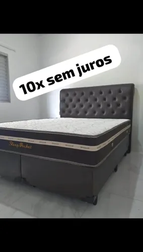 Cama box colchão novo